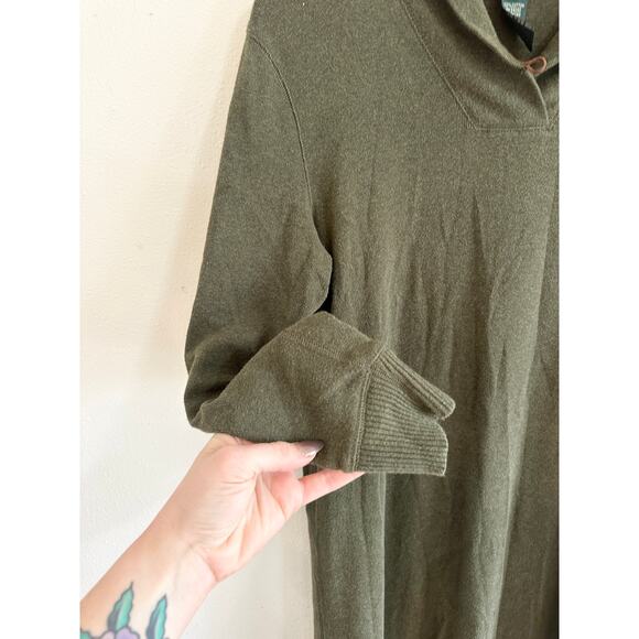 Lauren Ralph Lauren 100% Cotton Midi Dress size L - Picture 8 of 8